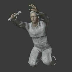 H10.jpg Archivo STL H10 Hombre mecánico acostado・Objeto imprimible en 3D para descargar