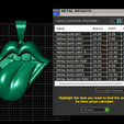 weight.png MOUTH TOUNGH FLOWER DESIGN PENDANT 3D PRINTABLE MODEL