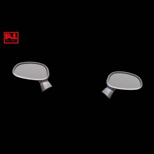 Dodge Viper SRT side mirrors 3D model