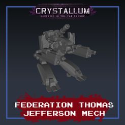 Federation-Thomas-Jefferson-Mech.jpg Free STL file Federation Columbia Thomas Jefferson Mech・3D print design to download