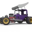 2.jpg Vintage Winged Supermodified stock car para Dirt girando Escala 1:25