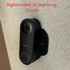 left_10_15.jpg Fichier STL Reolink Doorbell WallMount gaucher 10up15right degrés・Design pour imprimante 3D à télécharger