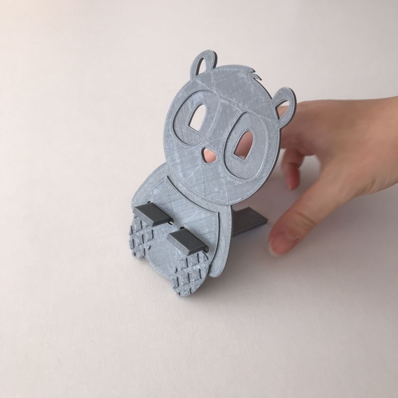 STL file Phone Holder Panda・3D print model to download・Cults