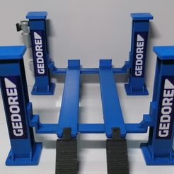 IMG_20201003_135623.jpg Archivo STL 4 postes de elevador de coches a escala 1:64・Objeto imprimible en 3D para descargar