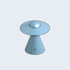 ufo.png Free STL file UFO game piece・Template to download and 3D print