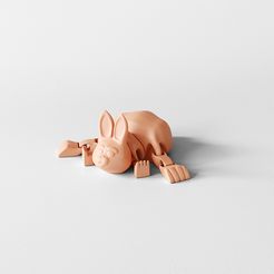 6-1.jpg Archivo STL gratis Conejito articulado・Plan para descargar y imprimir en 3D