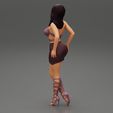 Girl-0016.jpg Woman wearing high heel shoes and mini skirt 3D print model