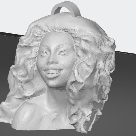 keychain woman 3D model