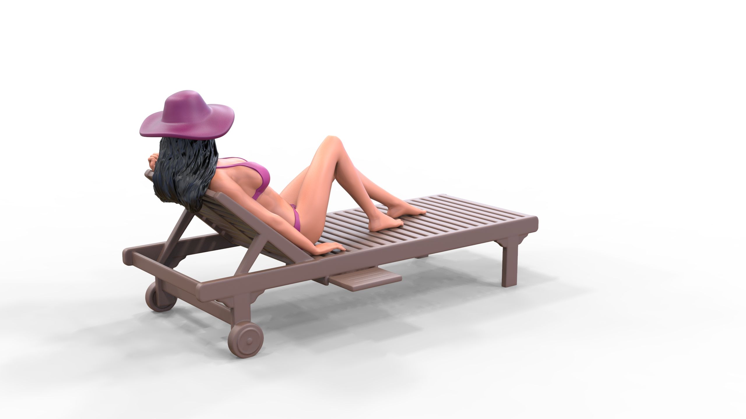 w_SunB-1.1.13.jpg Archivo STL N3 Chillout mujer tomando el sol・Idea de impresión 3D para descargar, 3DP-Miniatures