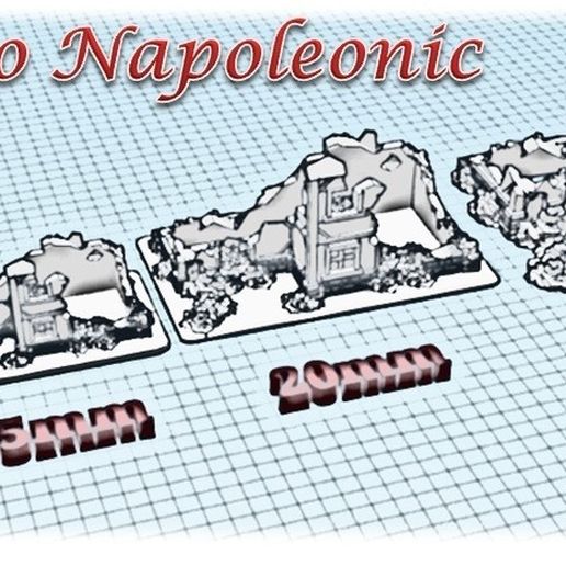 Ruined house - Medieval to Napoleonic.jpg Download STL file Ruined House 1 - Medieval Wargame in Napoleon • 3D print object, Eskice