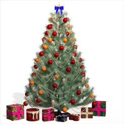 portada.png Chrismas Tree 3D Model - Obj - FbX - 3d PRINTING - 3D PROJECT - GAME READY NOEL Chrismas Tree  Chrismas Tree NOEL