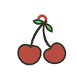 cerezas.png llaveros o dijes de frutas