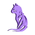 pisica.stl Cat Keychain