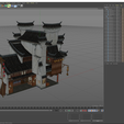 2022-10-31_14-25-06.png Chinese House 3D model Low-poly 3D model