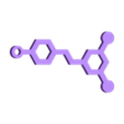 resveratrol-open-v2.stl Resveratrol Molecule