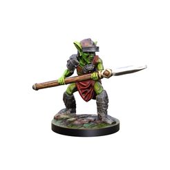 3d-model-goblin-spearman-miniature-front.jpg STL file Goblin spearman 28mm Miiniature・3D printable model to download