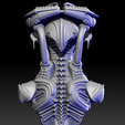Screenshot-2025-09-18-090822.png Busto de Reina Demonio de Ciencia Ficción Oscura - Armadura alienígena, cuernos góticos y detalles futuristas - Coleccionable impreso en 3D