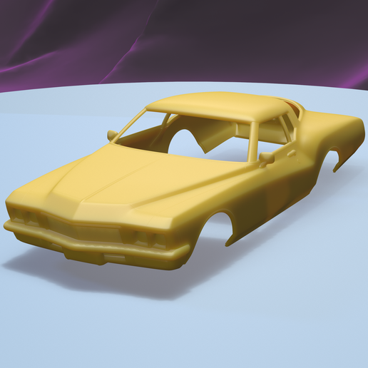 🚗 BUICK RIVIERA GS BOATTAIL 1971 (1/24) printable car body・ STL
