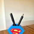 WhatsApp-Image-2023-10-06-at-14.34.03.jpeg Superman Desk Pen Organizer - Geek Office Decor - Comic Book Desk Accessories