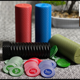 3D-Printed-Cup-Splash-2.png Storage Cylinder | Sequence Game Chips Container | Customizable |