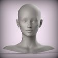 1.7.jpg 22 3D HEAD FACE FEMALE CHARACTER FEMALE TEENAGER PORTRAIT DOLL BJD LOW-POLY 3D MODEL