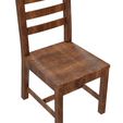 11.jpg Wooden Chair 3D Model