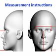 measurement_instructions.jpg (NEW) COVR3D V2.11 - FDM 3D print optimised mask in 15 sizes with thin and thick version