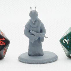Desert_Dweller_1.JPG Free STL file Desert Alien - Tabletop Miniature・Template to download and 3D print