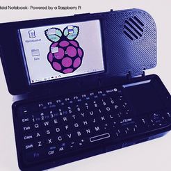 FullSizeRender_display_large.jpg Бесплатный STL файл Mini Hand-Held Notebook - Powered by a Raspberry Pi (Remix)・3D-печать объекта для загрузки