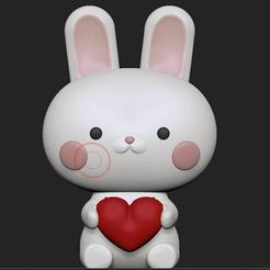 conejochibi01.jpg STL file Rabitt chibi 01・Template to download and 3D print