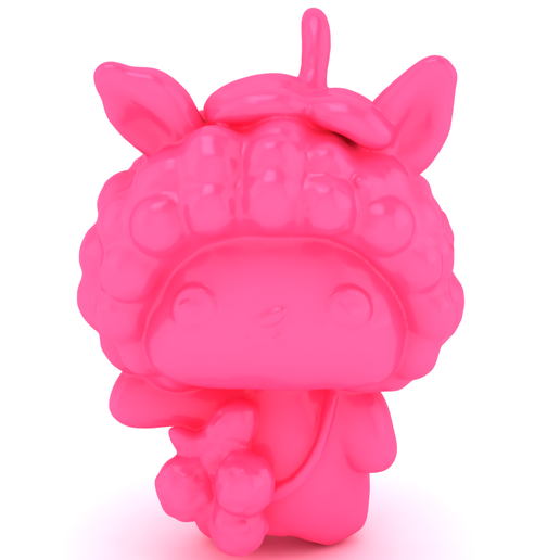 Cute Pink 3D Cartoon Character