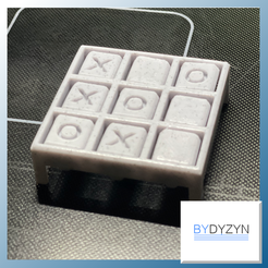 TicTacToe4-v2.png STL file Tic Tac Toe Print in Place Game・3D printable design to download