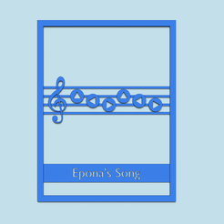 b.png STL file Zelda Songs Panel A2 - Decoration - Epona's Song・3D print object to download