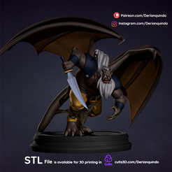 DQ_Hudson_v01_02.png Fichier 3D Figurine complète de Hudson / fanart Gargoyles・Objet imprimable en 3D à télécharger