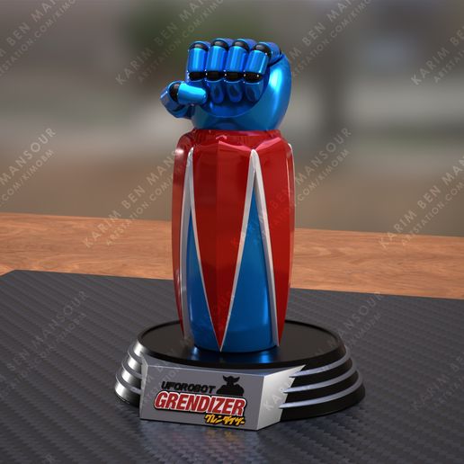 🤖 Grendizer Goldrake Robot Hand Fist・ STL File for 3D printing・Cults