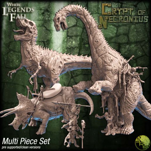 The Crypt of Necronius - Zombie Dinosaurs Set 1