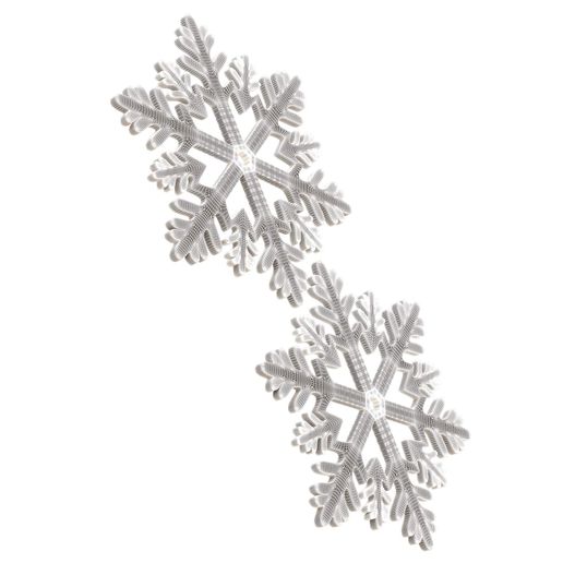 Wireframe-High-52.jpg Снежинка Эмодзи 02.Печать на месте с 3MF в комплекте. (Без опор и плотов)