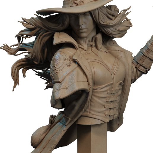 Witch Hunter Bust 3D Print