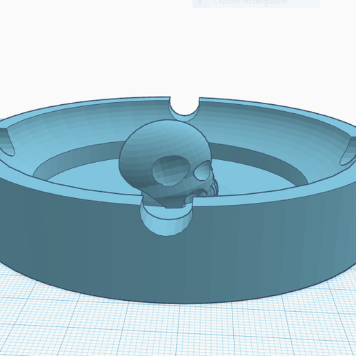 Skull and crossbones ashtray! 3D model