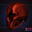 RedHood_Titans_Battle_Damage_Helmet_3d_print_model_05.jpg Red Hood Titans Battle Damage Helmet 3D Print Model