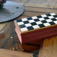 Bild02.jpg Portable Chess Set in Wooden Look - Travel Chess Board
