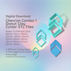 Cover-7.png Archivo 3D Chevron Combo 1 Cortador de Arcilla - Archivo Digital Geométrico Descargar- 14 tamaños y 2 Versiones de Cortador Pendientes, Colgante, Pasador・Objeto imprimible en 3D para descargar