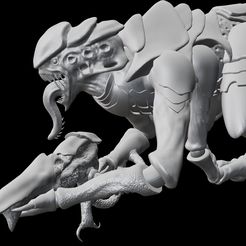 qeweqw.jpg STL file Termagant Tyranid 4 SET・Template to download and 3D print