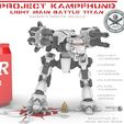 15mmKampfHund-Cover.jpg 15mm (1/100th Scale) Project KampfHund Light Main Battle Titan