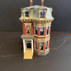 Morris.jpg HO Scale Second Empire Victorian House "The Morris House"