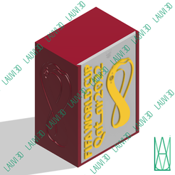 11.png STL file Box for Figurines Qatar 2022・Model to download and 3D print