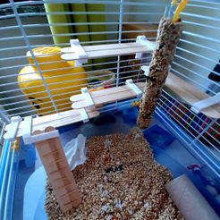 20230714_181048.jpg Free STL file Track supports for hamster cages・3D printable design to download