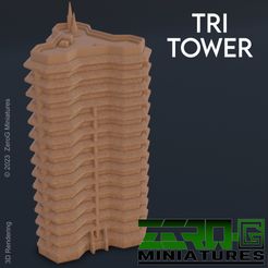 TriTower-Render-1.jpg Archivo STL TriTower・Modelo para descargar e imprimir en 3D