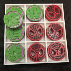 jogo-galo.jpg STL file jogo do galo super herois tic tac toe・3D printable model to download