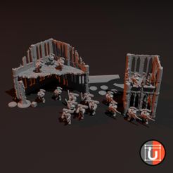 WholeArmy_2.jpg Free STL file 750p Angelic Space Soldiers Army for Grimdark Future・3D print model to download
